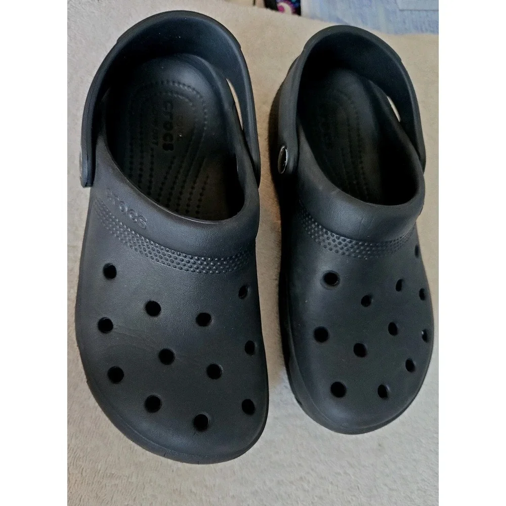 Crocs Kids Classic K Clog - Black, US J 2